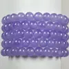 Pulsera morada ahumada joyería barata vidrio opaco transfronteriza popular comercio exterior exportación cuentas redondas de 8MM