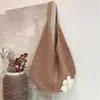 Bolso tejido 2026 nuevo de gran capacidad para vacaciones en la playa, con correa para el hombro, hilo de algodón y diseño de malla hueca para mujer