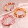 Templo Mismo Estilo Nuevo Estilo Chino Pulsera Doble Círculo Seda Dorada Jade Jade Birmano Patrón Rojo Pulsera de Cristal Dopamina Guofeng Pulsera