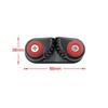 Abrazadera de cuerda de aleación de aluminio negra con punto transfronterizo, abrazadera de alambre para Pilates, placa de sujeción de cuerda automática para navegación en barco