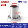 Misi Lmf Rolamento Linear Flange Redonda com Flange Rolamento Movimento Deslizante Precisão Silencioso Rolamento de Esfera Extensão