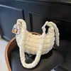 Bolsas de Lujo para Mujer Otoño e Invierno 2026 Nuevo Estilo Bolsa Nube Acolchada Bolsa Cruzada para Mujer Bolso de Plumas de Gran Capacidad