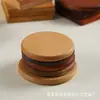 Posavasos de Madera Maciza Multimaterial en Stock, Bases Cuadradas y Redondas Aislantes del Calor para Uso en el Hogar y Restaurantes, Posavasos Antideslizantes para Bandejas de Té, Logo Personalizable