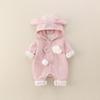 Roupas de Bebê, Roupa de Outono, Macacão para Menina Recém-nascida, Super Fofo para Mês Versário e 100 Dias, Macacão com Capuz para Sair, Primavera e Outono