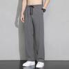 Pantalones Casuales de Seda Helada Amazon Transfronterizos para Hombre Verano Nuevos de Pierna Recta Pantalones Deportivos Sueltos de Moda Largos