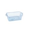 Cesto de armazenamento de mesa atacado PET espessado caixa de armazenamento de plástico transparente dormitório doméstico cesto de armazenamento de roupa íntima caixa de armazenamento