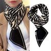 Bufanda Cálida de Invierno para Mujer 2024 Cuadros Príncipe de Gales Pequeños Borde Diagonal Versátil Calentador de Cuello con Borde de Borlas Cuadros