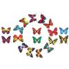 Mariposa de simulación de doble capa de 12 cm, inserción de mariposa de PVC, decoración de jardín exterior, accesorios para arreglos florales, diseño de jardín