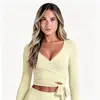 Cubierta de Manga Larga Yuan Yoga para Mujer, Top Deportivo Exterior, Estilo Puro Deseo con Correas, Ropa de Fitness, Chaqueta de Yoga
