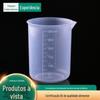 Copo Plástico Beaker 250ml Handless Cup Equipamento de Laboratório Gauge Cup