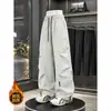 Llegada Nueva Primavera 2026 Pantalones de Montañismo para Hombres y Mujeres Pantalones de Trabajo Pierna Recta Modernos Holgados Transpirables Tallas Grandes Negro Beige