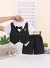 Conjunto de verano de manga corta para niño, nuevo estilo 2026, traje formal para bebé e infante, conjunto de shorts de manga corta para niño, moderno