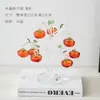 Hao Ya Cristal Moderno Lujo Ligero Adorno de Árbol de Caqui Creativo Sala de Estar Gabinete de Vino Vestíbulo Artesanías Árbol de Cristal Blanco