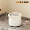 Recipiente de arroz transparente, simples e espesso, à prova de insetos e umidade, compartimento de armazenamento selado para uso doméstico, adequado para armazenar arroz, grãos e farinha