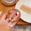 Yuyuyuan ~ Pulsera de loto con esmalte súper de hada, dulce, fresca, de lujo ligero, hecha a mano, cultural y creativa del templo, pulsera conmemorativa de viaje