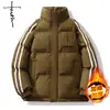Abrigo de Algodón Cálido Engrosado de Venta Caliente en América para Hombre, Moderno y Casual, Múltiples Colores Opcionales, Cuello Alto, Chaqueta de Algodón de Invierno, Ropa de Otoño e Invierno