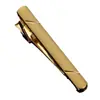 Direto da fábrica ouro masculino formal de negócios gravata curta clipe simples moda gravata clipe de ferro 5cm