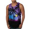 Transfronteiriço 2024 Verão Europeu e Americano Novo Amazon AliExpress colete masculino camiseta casual estampada 2