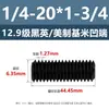 Tornillos de Fijación con Cabeza Avellanada Estándar Británico y Americano Grado 12.9, Tornillos Sin Cabeza de Allen, Tornillos de Fijación para Máquina 2 # 4 # 1/4