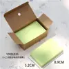 Cartões de Palavras DIY Rabisco Vocabulário Pinyin Cartões Pequenos Cantos Arredondados Papel Kraft Cartões de Memória de Palavras em Inglês Cartões de Mensagem Papel Duro