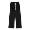 Pantalones anchos suaves y cómodos para mujer, nuevo estilo 2026, pantalones gruesos de cintura alta, pantalones rectos de estilo casual, pantalones versátiles y con caída hasta el suelo