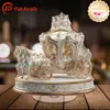 Impresión Plana Transfronteriza 2D Plano Rotación de 360 Grados Escena de Nieve Casa de Pingüinos Decoración de Escritorio Interior y Exterior Festival