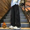 Calças funcionais com forro de fleece e espessadas para homens, outono e inverno, à prova de vento e à prova d'água, largas, plus size, casuais, calças masculinas