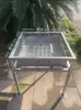Parrilla de barbacoa portátil de grado comercial, de alta resistencia, con material extra grueso, adecuada para uso doméstico y puestos al aire libre.; diseño desmontable