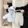 Pantalones Jogger Florales Estilo Bohemio para Bebé Niña Otoño e Invierno Nuevos de Moda para Bebé Pantalones Linterna Cálidos con Encaje Empalmado Forro Polar
