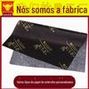 Papel cópia preto impressão de logo dourado roupas sapatos embalagem para presente papel de seda 17g papel pérola personalização