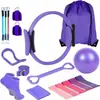 Anel de Pilates Conjunto de Dezesseis Peças Bola de Yoga Banda de Resistência Banda de Resistência de Látex Conjunto de Fitness Modelador Corporal Feminino Alongador