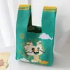Bolso Chaleco Bolso Chaleco Bolso de Mano Tejido Casual Bolso de Mano Contraste de Color Ajedrez Bolso de Mano Coreano de Lujo Ligero