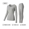 Conjunto de Ropa Interior Térmica de Algodón Puro para Mujer, Capa Base Ajustada, Ropa Interior Cálida, Suéter de Algodón Completo para Otoño e Invierno, Tallas Grandes, Estilo Delgado