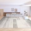 Alfombra para el Hogar Estilo Crema Alfombra de Dormitorio Alfombra Completa para Mesa de Café Terciopelo Anillado Resistente a la Suciedad Alfombra de Piso Fácil de Cuidar Alfombra para Sala de Estar Sofá