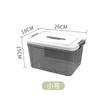 Caja de almacenamiento transparente para el hogar, coche, ropa, juguetes, aperitivos, caja de almacenamiento de respaldo, cesta de plástico, caja de almacenamiento