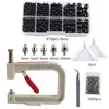 Máquina Manual de Clavar Perlas Juego de Clavado de Garra Hueca para Perlas Accesorios Portátiles de Presión Manual para Perforación de Perlas DIY