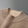 Suéter Grueso de Cachemira para Hombre con Capa de Aire, Cuello Alto Medio, Holgado Casual Oversize Versátil para Comercio Exterior Dropshipping