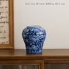 Vaso de Porcelana Azul e Branco Shumen Decoração de Cerâmica Vintage Flores Flores Secas Mesa de Jantar Escritório Casa Sala de Estar Ornamentos Utensílios de Flores