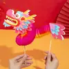 Dança das Flores Tridimensional Dragão Pacote de Material DIY Feito à Mão Ano Novo e Festival da Primavera Dança das Flores Dragão de Papel Decoração de Atmosfera Adereços de Fotografia