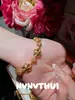 Bordado Tradicional de Filigrana con Adornos de Pedrería, Pulsera Floral Pequeña, Nuevo Estilo Chino, Conjunto de Collar con Colgante de Pedrería de Hortensia Vintage