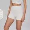 Shorts de Yoga de Cintura Alta con Cordón, Sensación de Segunda Piel, Shorts Cortos de Fitness para Yoga, Shorts Deportivos de Pilates Levanta Glúteos para Mujer