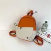 Bolso de pecho con bloques de color transfronterizo para estudiantes, mochila pequeña para viajes, bolso cruzado casual 2026, mochila deportiva de gran capacidad