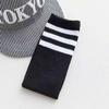 Calcetines de estudiante de terciopelo de algodón de malla calcetines de baile blancos y negros calcetines hasta la rodilla calcetines de fútbol