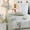 Alfombrilla Refrigerante de Fibra de Bambú Lyocell Tencel de Gama Alta Juego de Tres Piezas Alfombrilla Fresca de Fibra de Bambú Doble Lavable en Casa Alfombrilla Suave