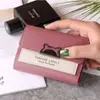 Cartera Pequeña Plegable de Tres Pliegues Portátil para Estudiantes de Secundaria Mini Dulce Billetera para Monedas Pequeña Fresca Bolsa para Tarjetas Multitarjetas Bolsa Pequeña