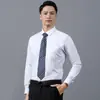 Camisas Masculinas, Camisas Brancas de Manga Longa Masculinas, Camisas Masculinas de Verão Antirrugas Respiráveis Absorventes de Suor, Camisas Masculinas Atacado com Logo Bordado