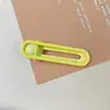 Pasador Ovalado de Metal Pintado de 6 cm con Pasadores Redondos en Ambos Extremos, Pin de Flequillo Lateral en Forma de U de Color Caramelo, Accesorios para el Cabello DIY, Tocado