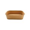 Caja de Embalaje Rectangular Desechable de Papel Kraft Engrosado Cartón de Vaca para Barbacoa Bibimbap Nuggets de Pollo Frito para Llevar con Tapa