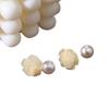 Pendientes de aguja de plata con flor de camelia y perla romántica francesa de principios de primavera, pendientes de nicho de lujo ligeros para mujer, pendientes de estilo festivo