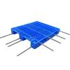 Rejilla de Paleta de Plástico Estantería Logística Paleta para Montacargas con Tubo de Acero, Paleta Inteligente de Almacén RFID, Engrosada y con Capacidad de Carga